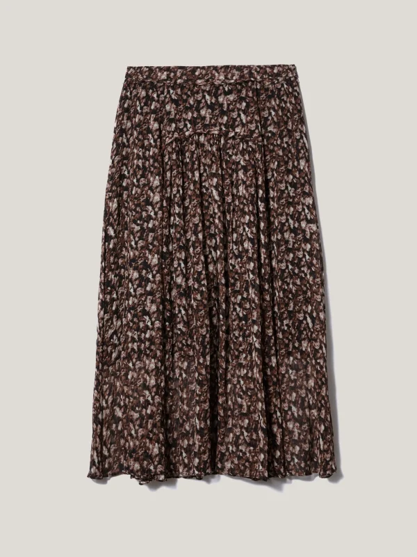 Jigsaw Abstract Leopard Midi Skirt