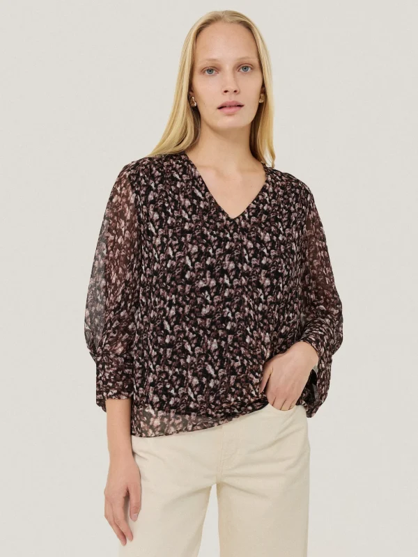 Jigsaw Abstract Leopard Top