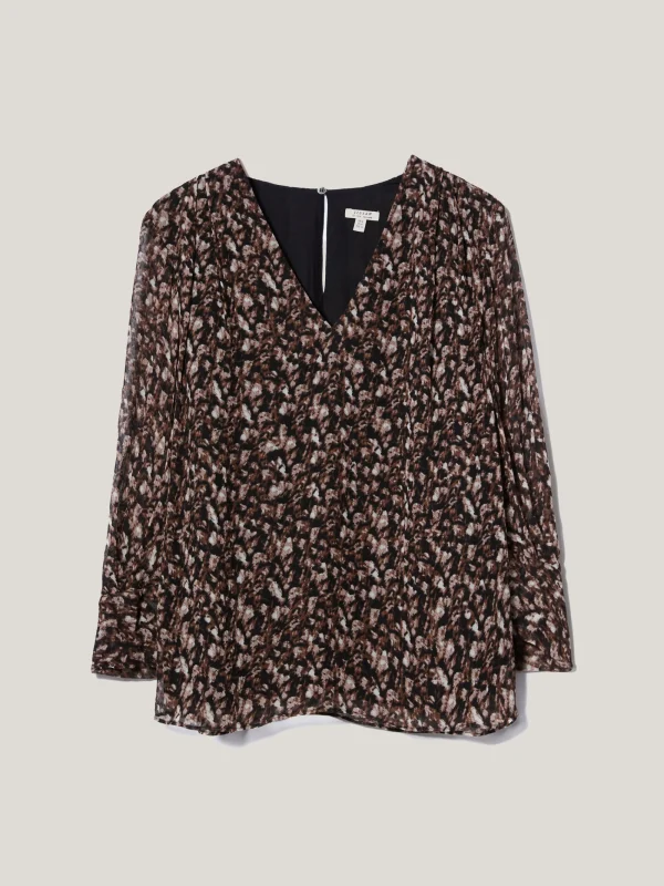 Jigsaw Abstract Leopard Top