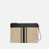 Jigsaw Athena Stripe Woven Pouch