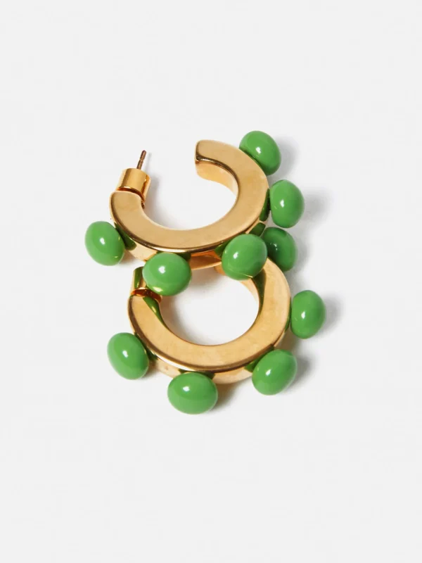 Jigsaw Ball Hoop Earrings