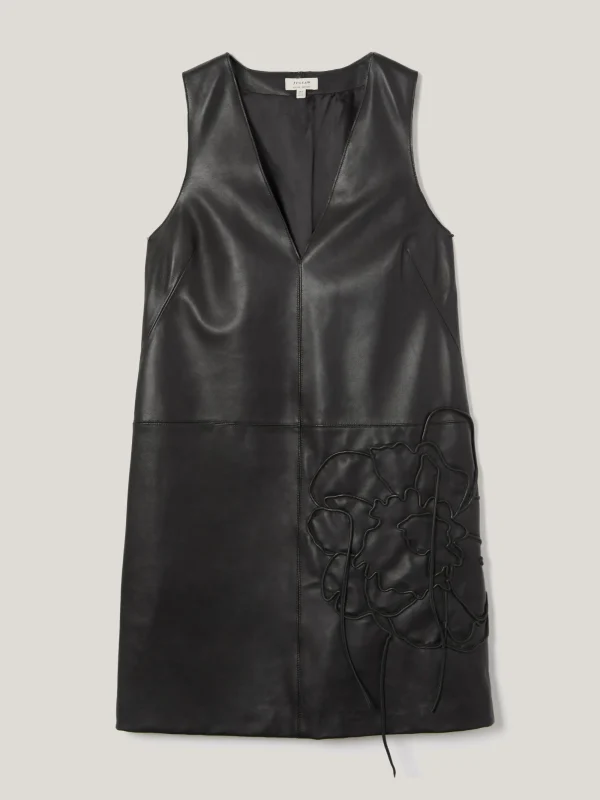 Jigsaw Bleeker Leather Applique Dress