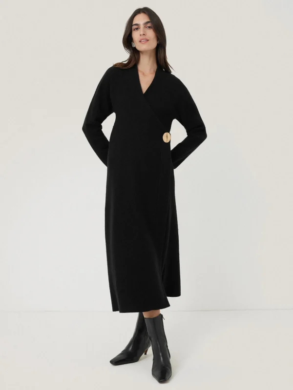 Jigsaw Boiled Wool Blend Disc Dress