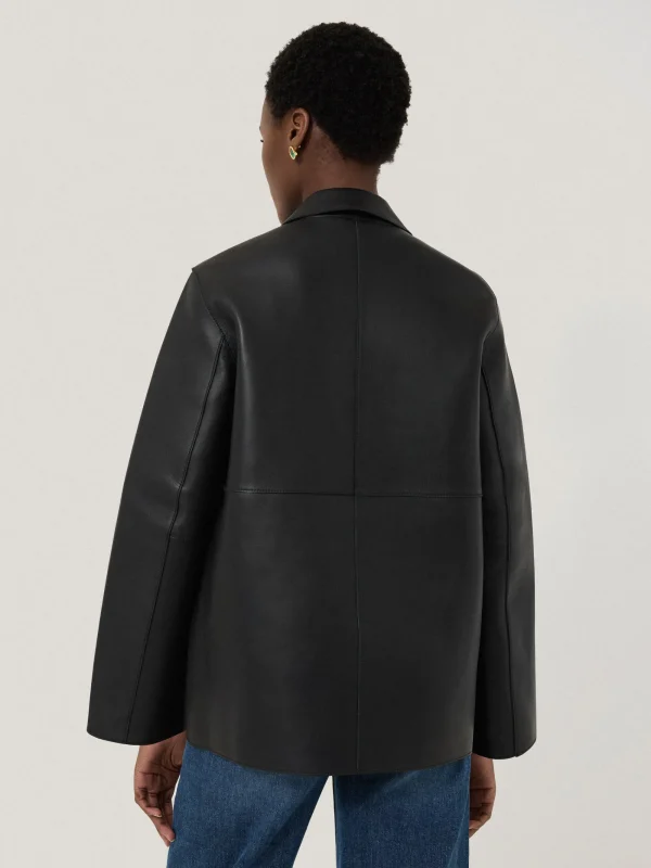 Jigsaw Bonded Leather Jacket