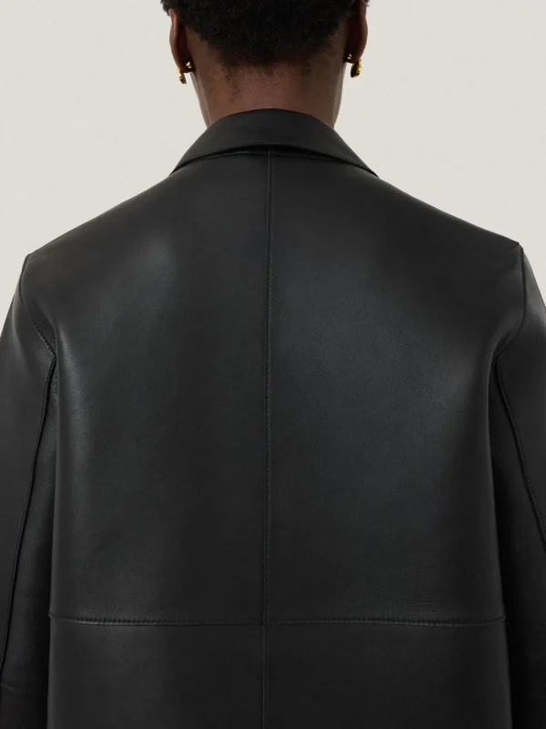 Jigsaw Bonded Leather Jacket