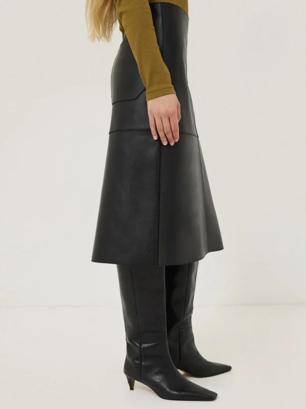 Jigsaw Bonded Leather Skirt