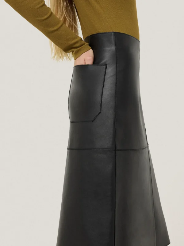 Jigsaw Bonded Leather Skirt