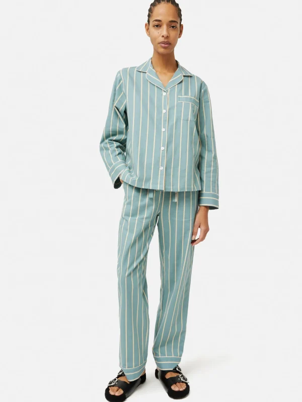 Jigsaw Brushed Twill Stripe Pyjamas