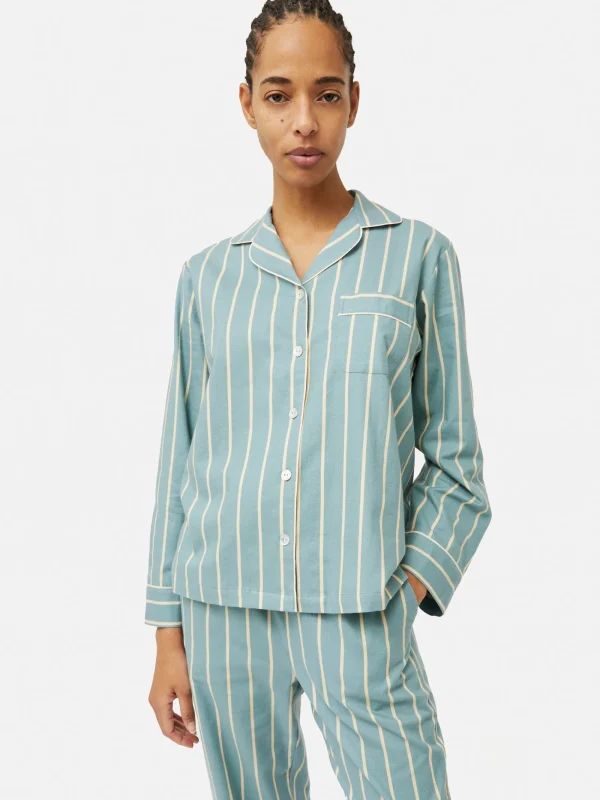 Jigsaw Brushed Twill Stripe Pyjamas