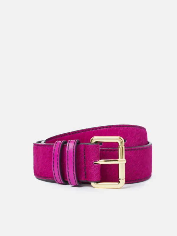 Jigsaw Calf Hair Jean Belt