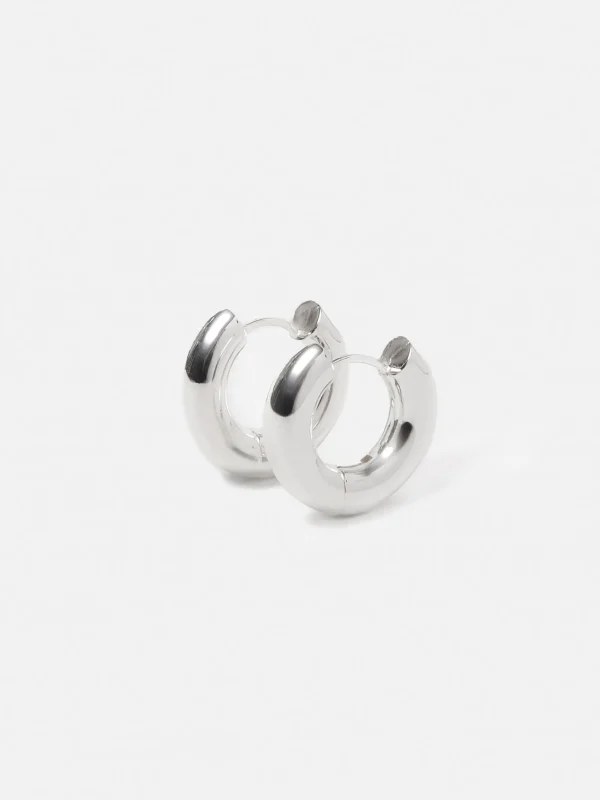 Jigsaw Chubby Hoop Earrings