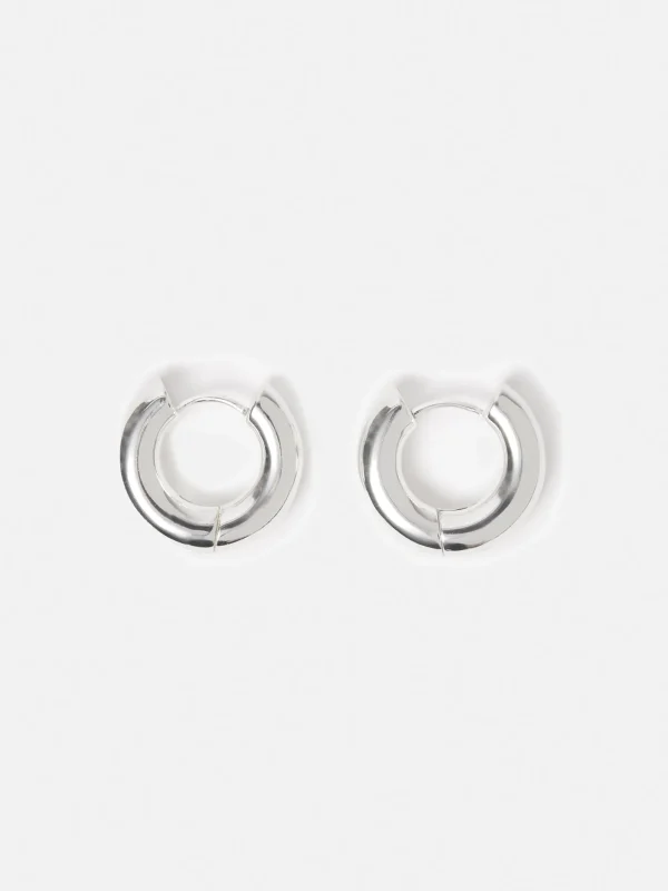 Jigsaw Chubby Hoop Earrings
