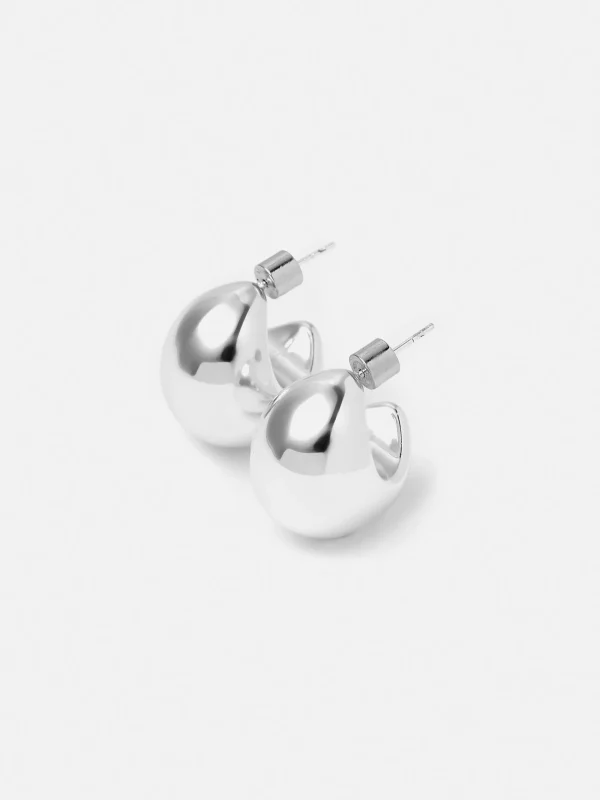 Jigsaw Chunky Dome Earrings