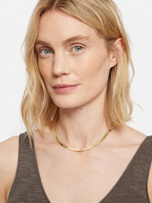 Jigsaw Chunky Snake Chain Necklace