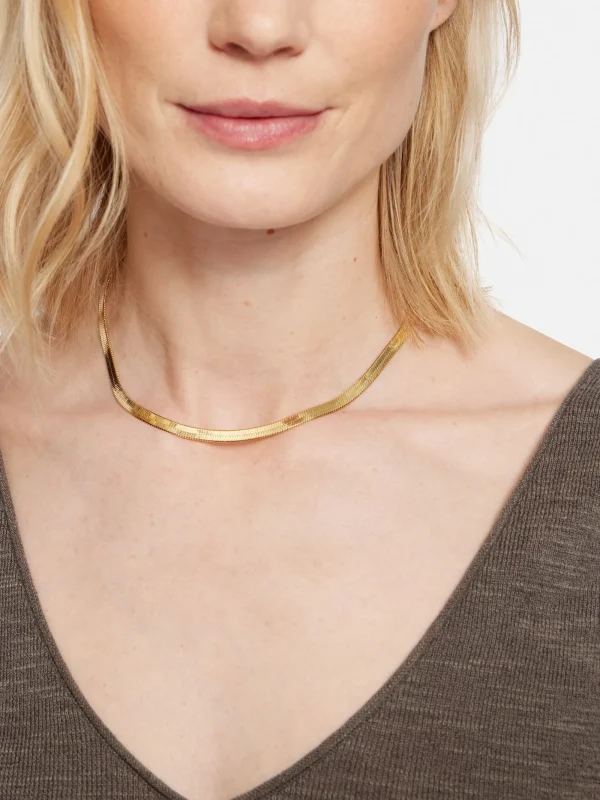 Jigsaw Chunky Snake Chain Necklace