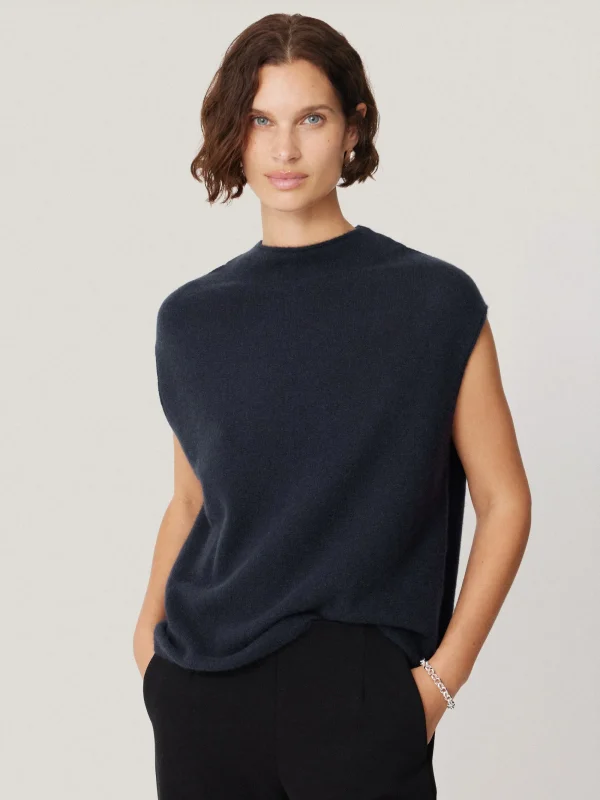 Jigsaw Cloud Cashmere Cap Sleeve Top