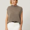 Jigsaw Cloud Cashmere Cap Sleeve Top