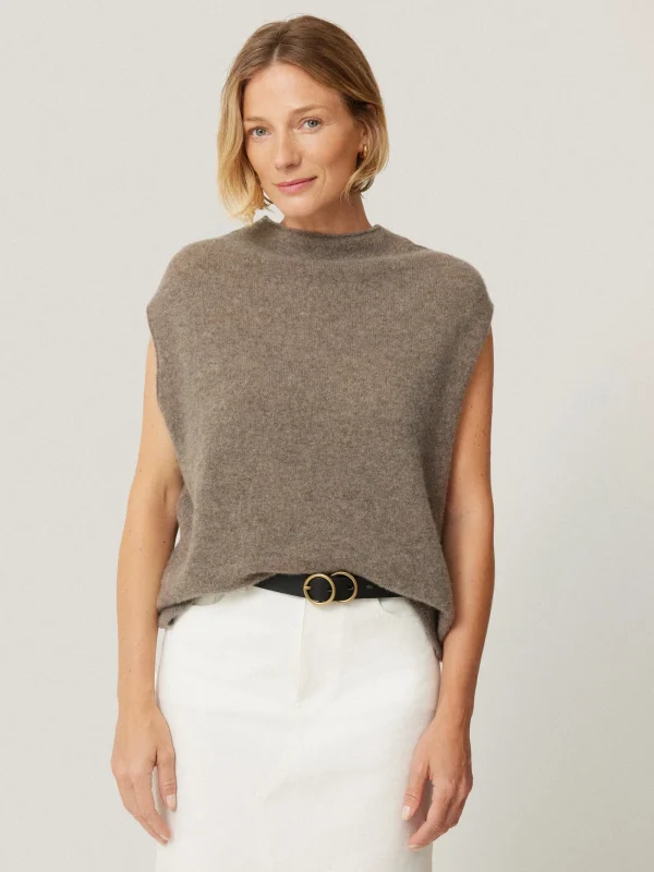 Jigsaw Cloud Cashmere Cap Sleeve Top