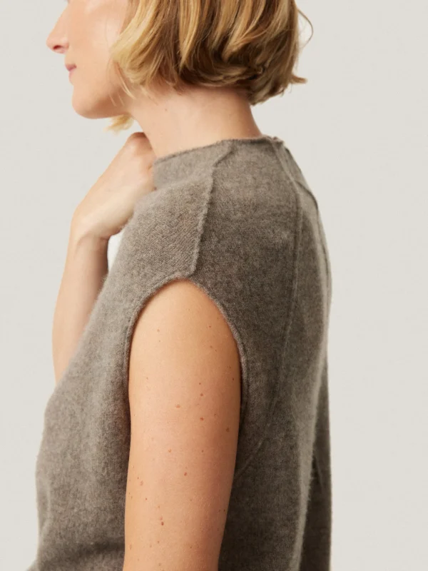 Jigsaw Cloud Cashmere Cap Sleeve Top