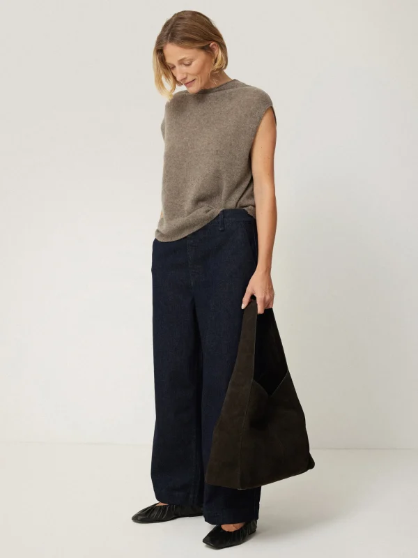 Jigsaw Cloud Cashmere Cap Sleeve Top