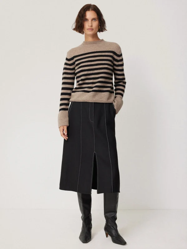 Jigsaw Cloud Cashmere Eldon Stripe