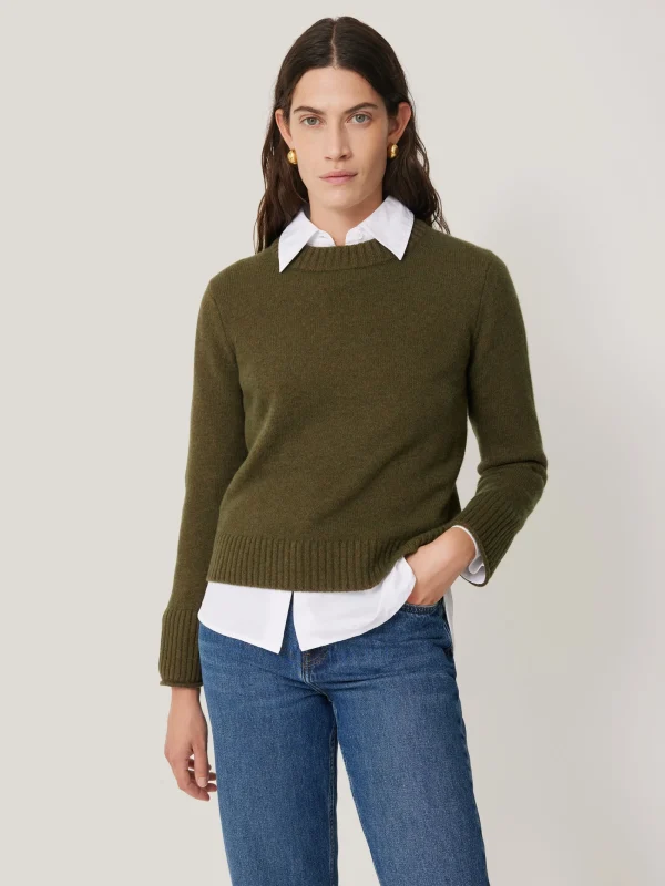 Jigsaw Compact Wool Cashmere Blend Jumper