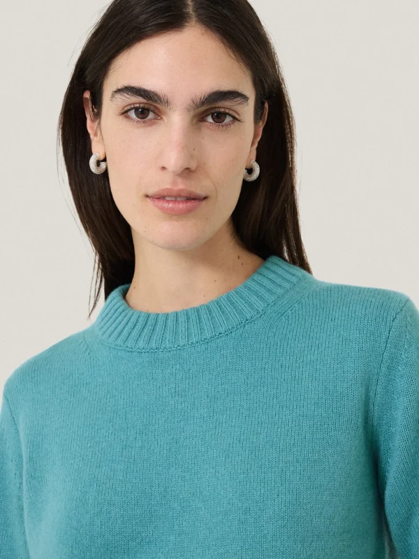 Jigsaw Compact Wool Cashmere Blend Jumper