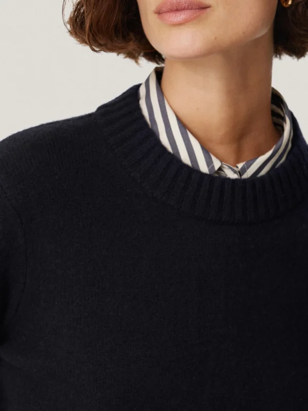 Jigsaw Compact Wool Cashmere Blend Jumper