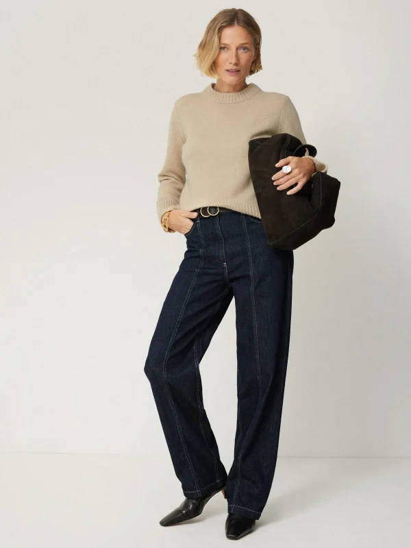 Jigsaw Compact Wool Cashmere Blend Jumper