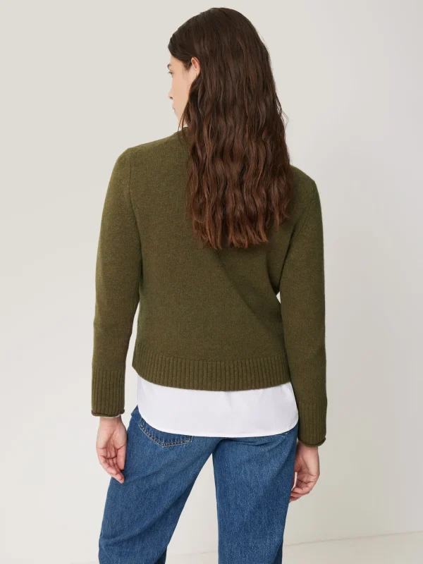 Jigsaw Compact Wool Cashmere Blend Jumper