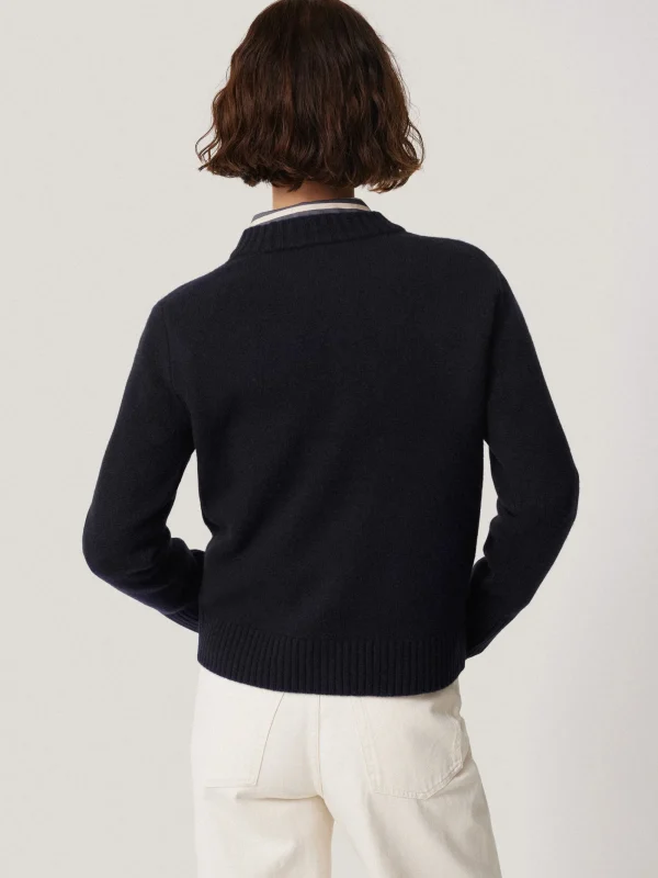 Jigsaw Compact Wool Cashmere Blend Jumper