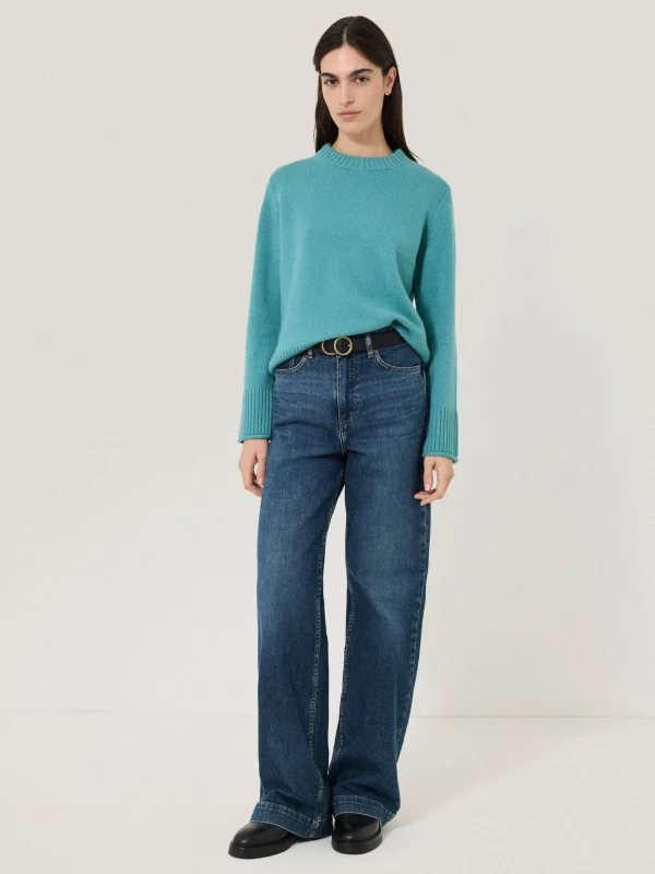 Jigsaw Compact Wool Cashmere Blend Jumper