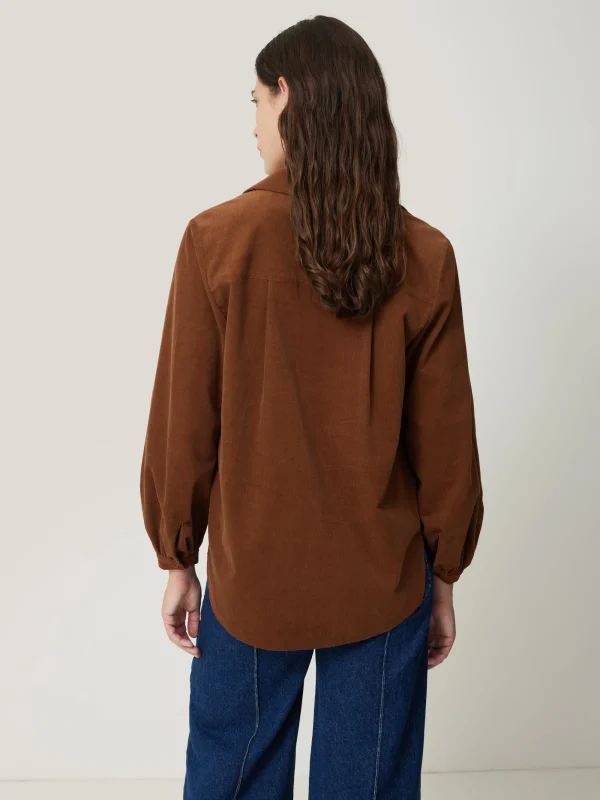 Jigsaw Corduroy V Neck Top