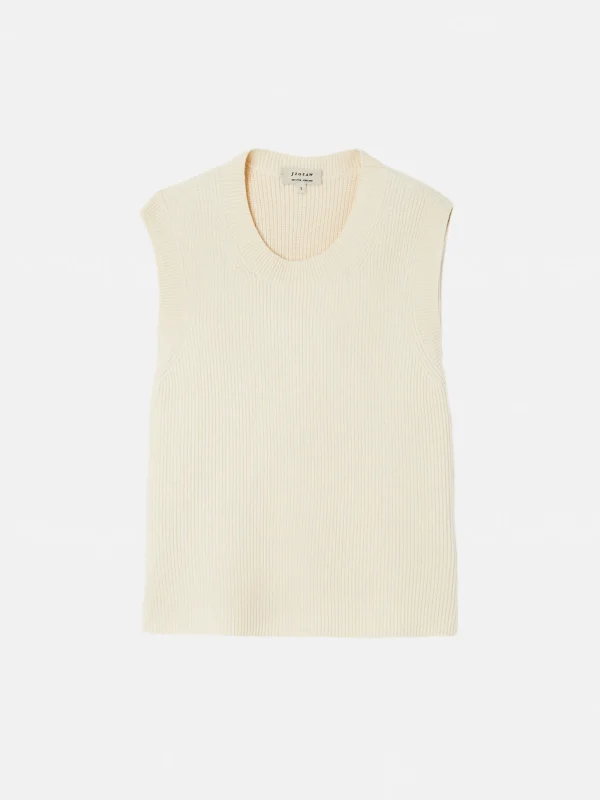Jigsaw Cotton Blend Crew Tank