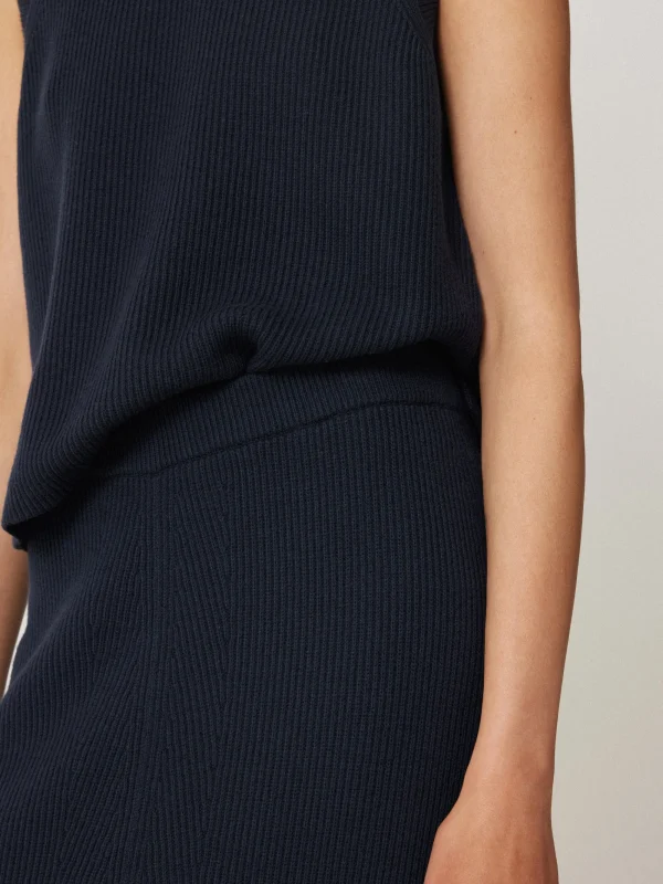 Jigsaw Cotton Blend Knitted Skirt