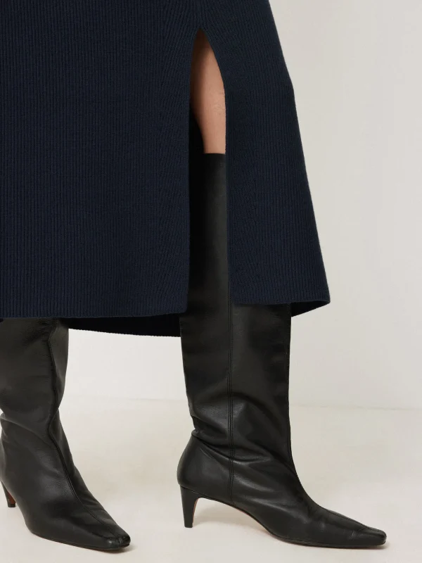 Jigsaw Cotton Blend Knitted Skirt