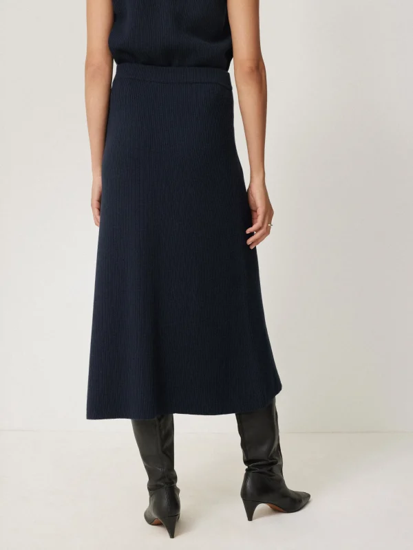 Jigsaw Cotton Blend Knitted Skirt