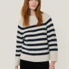 Jigsaw Cotton Blend Stripe Jumper