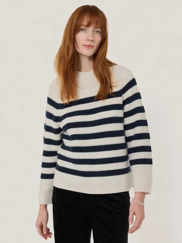 Jigsaw Cotton Blend Stripe Jumper