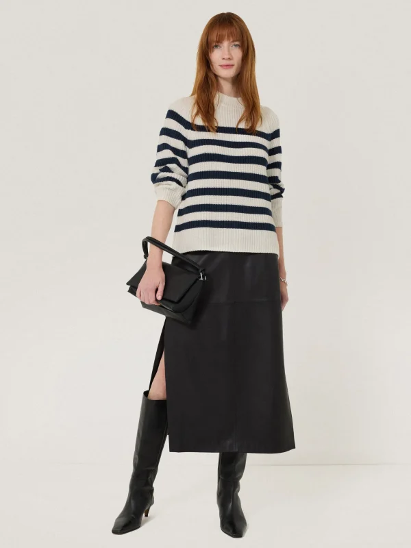 Jigsaw Cotton Blend Stripe Jumper