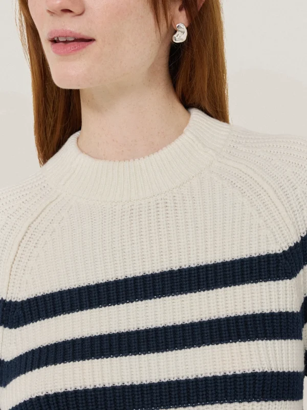 Jigsaw Cotton Blend Stripe Jumper