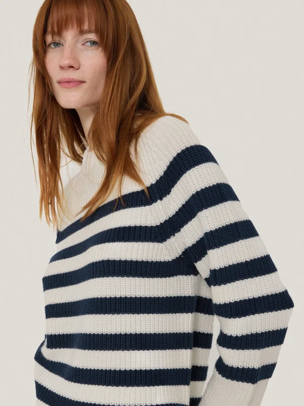 Jigsaw Cotton Blend Stripe Jumper