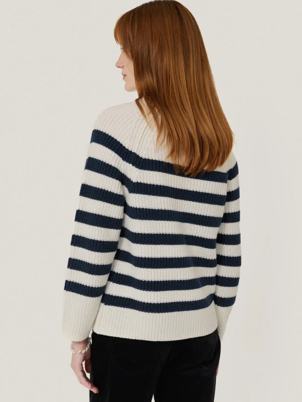 Jigsaw Cotton Blend Stripe Jumper