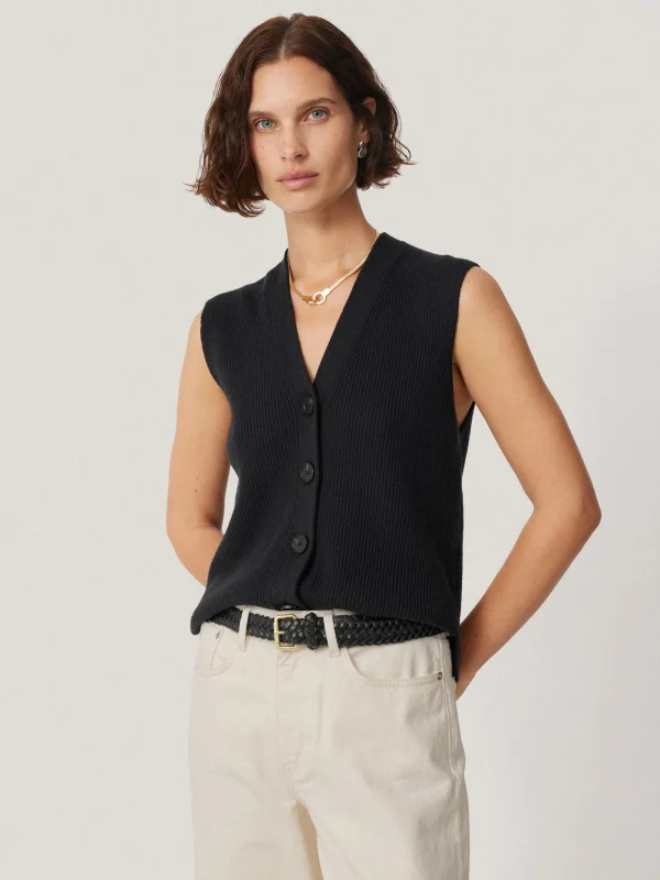 Jigsaw Cotton Blend Waistcoat