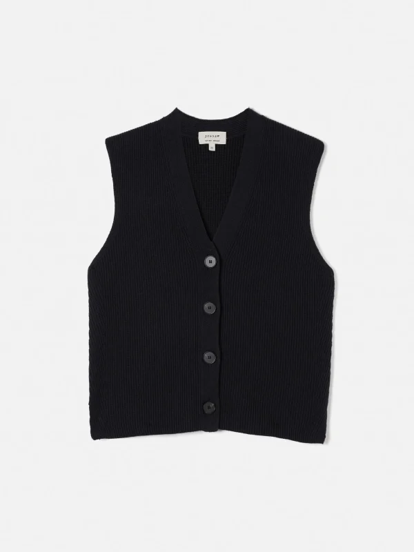 Jigsaw Cotton Blend Waistcoat