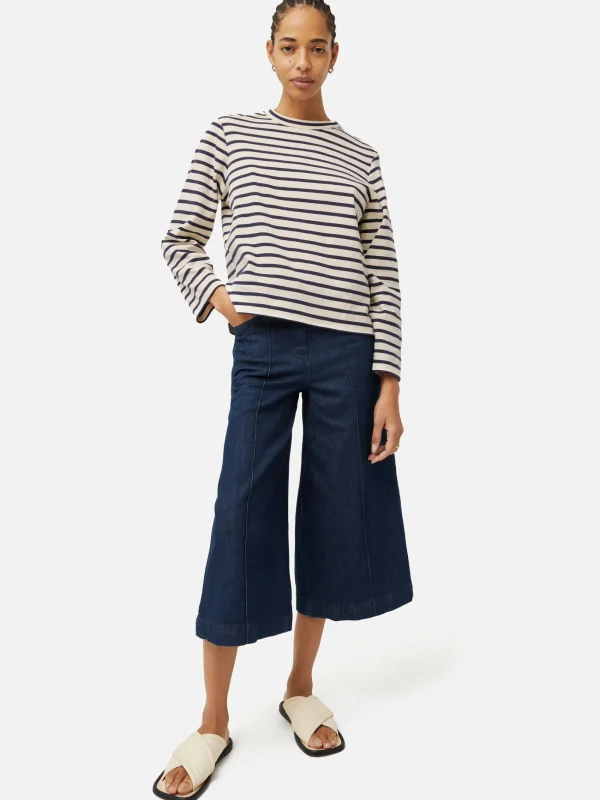 Jigsaw Cotton Stripe Sweatshirt