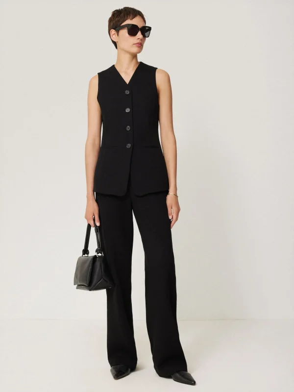 Jigsaw Crepe Ponte Jersey Waistcoat