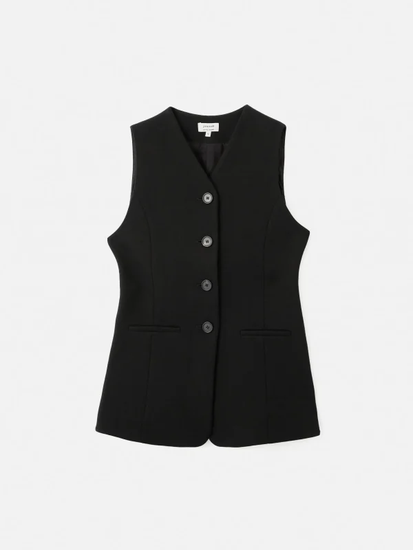 Jigsaw Crepe Ponte Jersey Waistcoat