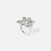 Jigsaw Crumpled Textured Ring