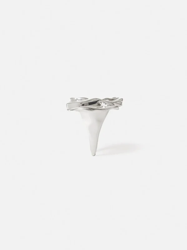 Jigsaw Crumpled Textured Ring
